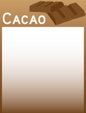 Etiqueta de Bebidas de Cacao