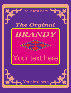 Etiqueta de Brandy