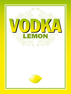 Etiqueta de Vodka